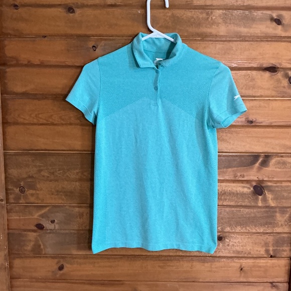 Slazenger Tops - Women’s Slazenger Aqua Polo Shirt
